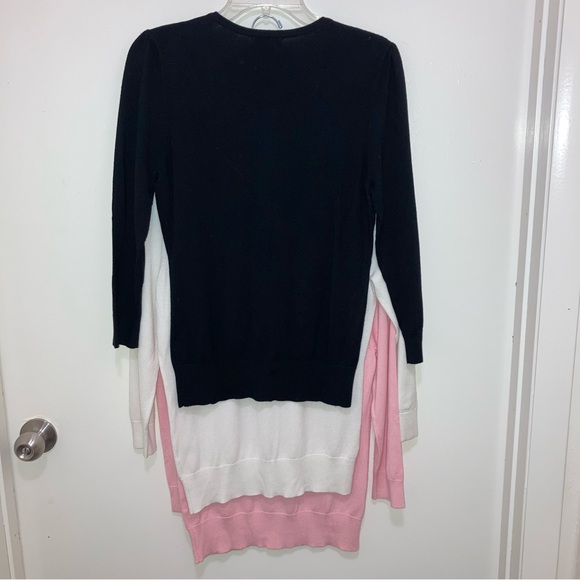 White, Black, Pink, Lightweight Button Up Cardigan, Lot of 3, by Halogen - Picture 2 of 14